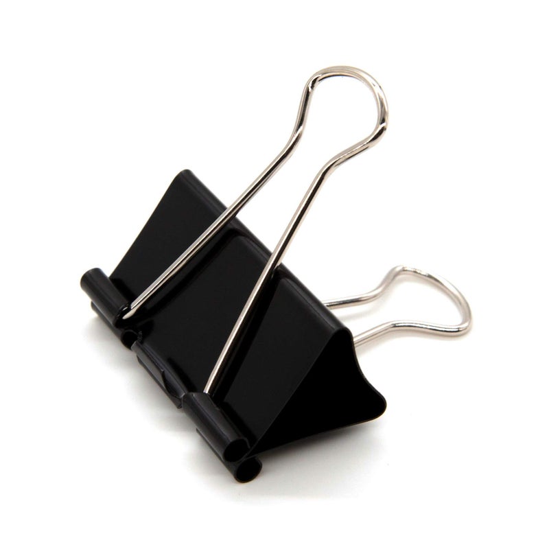 DSTELIN Large Binder Clips 1.6-Inch (24 Pack), Big Paper Clamps Clips for Office Supplies, 1.6-Inch/41mm Width, 0.7-Inch/18mm Capacity, Black - Image 1